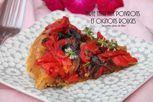 Tatin de poivrons et oignons rouges