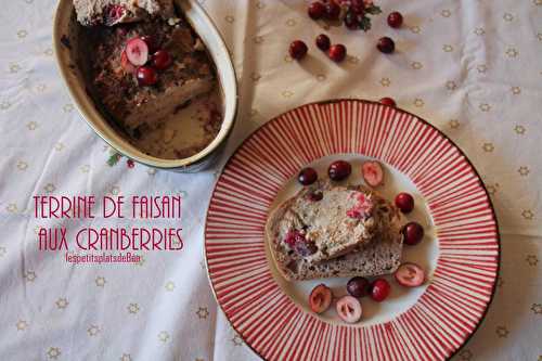 Terrine de faisan aux cranberries - Les petits plats de Béa
