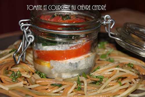 Tomate et courgette au chèvre cendré - Les petits plats de Béa