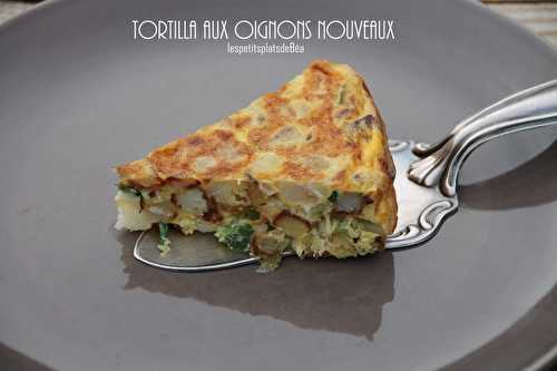 Tortilla aux oignons nouveaux