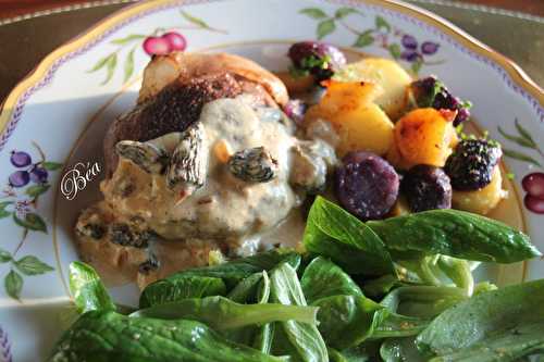 Tournedos de filet de boeuf aux morilles