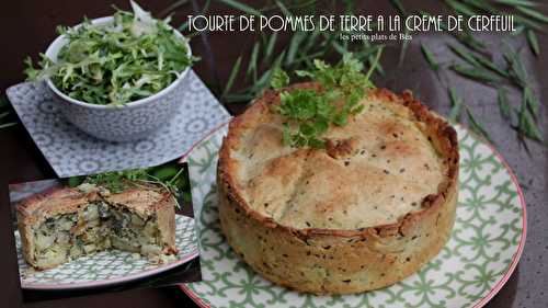 Tourte de pommes de terre à la crème de cerfeuil