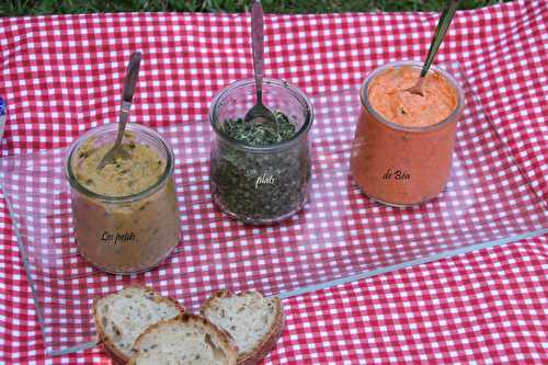 Trio de tartinades pour l'apéro