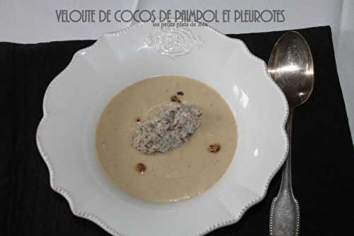 Velouté truffé aux cocos de Paimpol et aux pleurotes