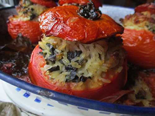 Yemista : tomates farcies au riz et aux feuilles de vigne comme à Athènes - Les petits plats de Béa