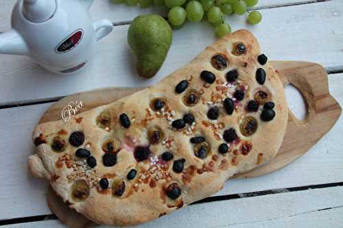 Focaccia aux fruits de fin d'été