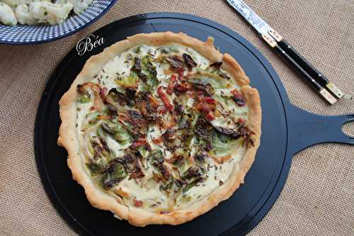 Quiche aux feuilles de chou fleur