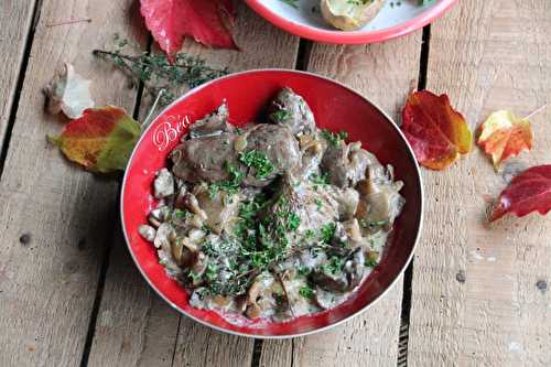 Rognons de veau aux pleurotes