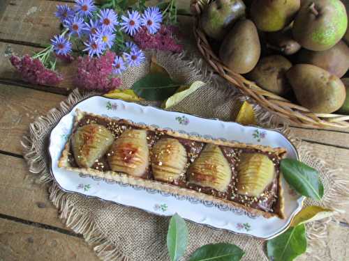 Tarte au chocolat et poires kasselback