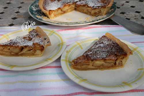 Tarte aux pommes flambées au Lambic