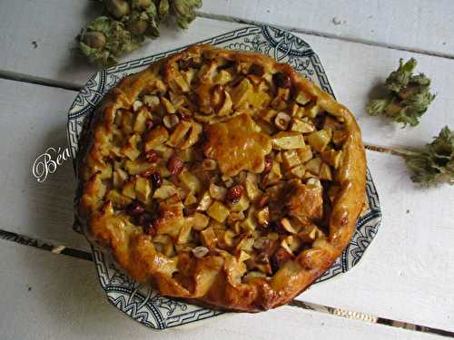 Tarte rustique aux pommes et noisettes