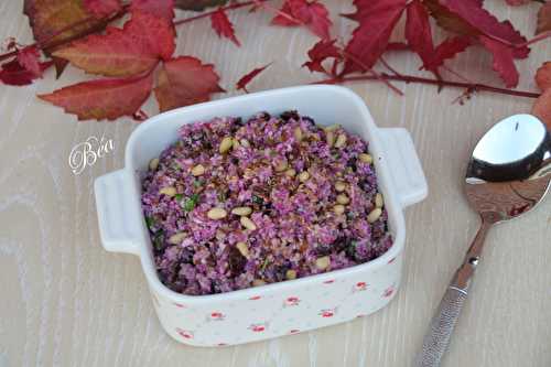 Taboulé de quinoa et chou fleur violet - Les petits plats de Béa