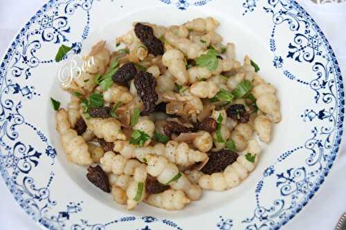 Poêlée de crosnes aux morilles