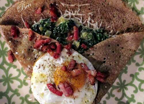 Galette bretonne à la florentine