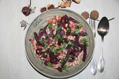 Poêlée de betteraves rouges et haricots lingot