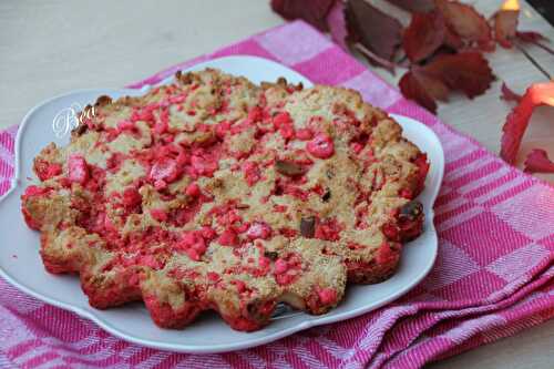 Un cookie géant aux pralines roses pour essayer de bien commencer cette année