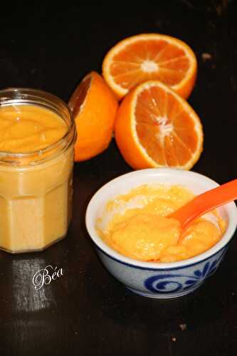 Curd aux oranges sanguines