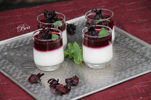 Panna cotta à l'hibiscus - balade africaine