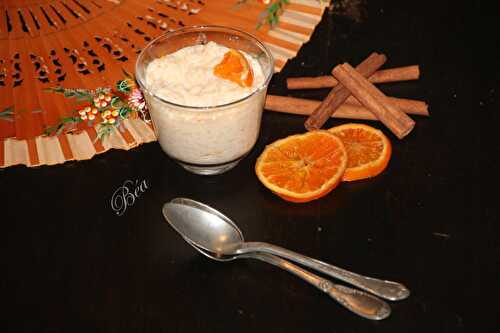 Riz au lait à la cannelle, orange et miel d'acacia