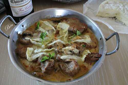 Filet mignon au camembert - balade normande en Cotentin