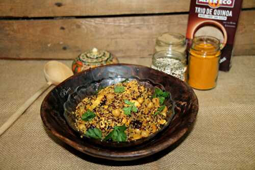 One pot de quinoa et  poulet au garam masala