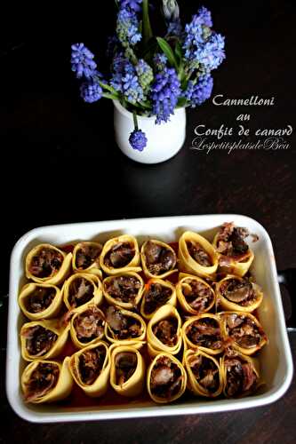 Cannelloni au confit de canard