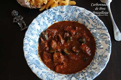 Carbonnade de porc  bruxelloise