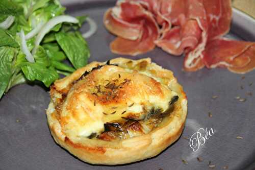 Tartelettes poireaux et Saint Félicien