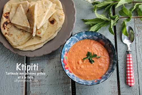 Ktipiti, la tartinade grecque aux poivrons grillés et à la feta - Les petits plats de Béa