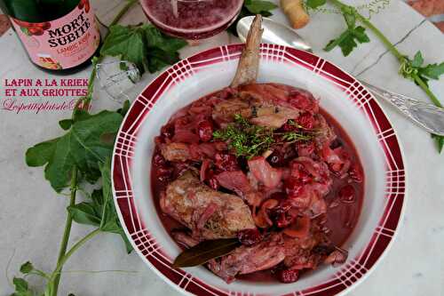 Lapin à la kriek et aux griottes