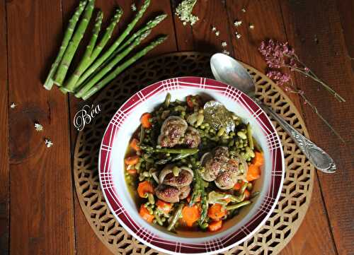 Paupiettes de veau printanières