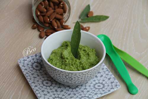 Pesto de petits pois à la sauge