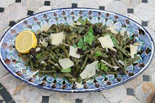 Haricots verts confits selon Akrama Benallal