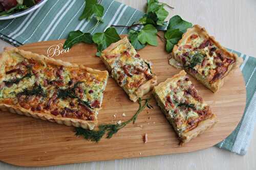 Quiche au chou d'été et à l'aneth