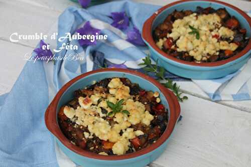 Crumble d'aubergine et féta