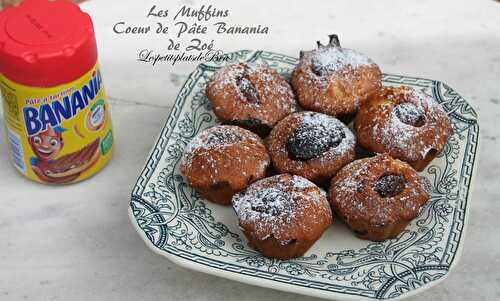 Les muffins cœur de pâte de banania de Zoé - Les petits plats de Béa
