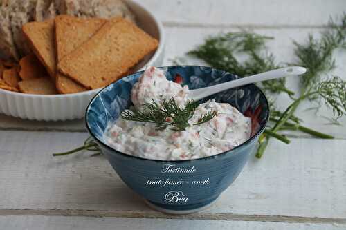 Tartinade à la truite fumée et à l'aneth