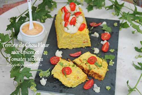 Terrine de chou fleur aux épices et aux tomates séchées