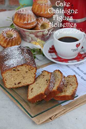 Cake à la châtaigne, figues et noisettes