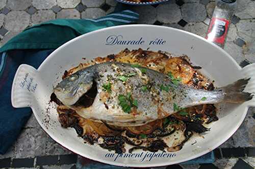 Daurade rôtie au piment jalapeno