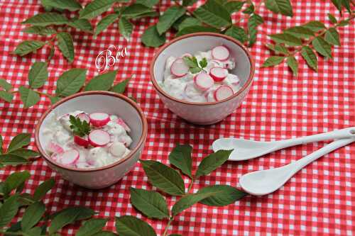 Salade de radis sauce tzatziki