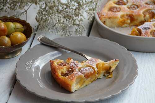 Tarte sans croute aux mirabelles