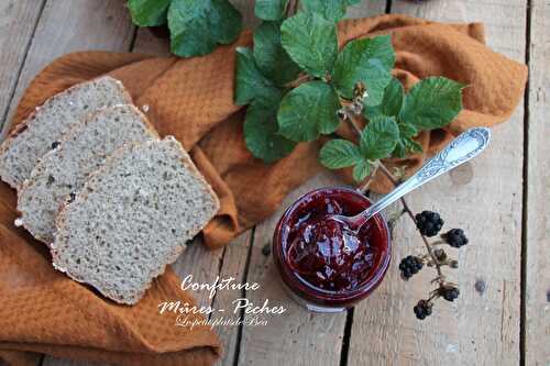 Confiture mûres et pêches