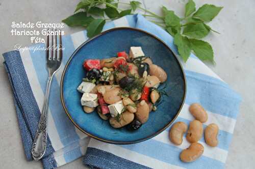 Salade grecque aux haricots géants et  à la féta