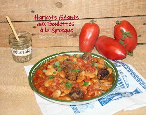 Haricots géants aux boulettes à la grecque - balade grecque à Corfou