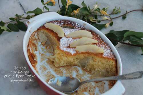 Gâteau aux poires et à la fève tonka