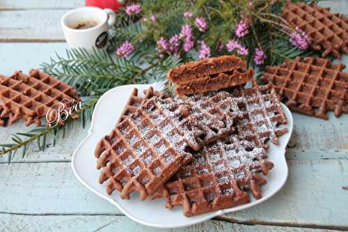 Gaufres brownie choco-pralin - Les petits plats de Béa