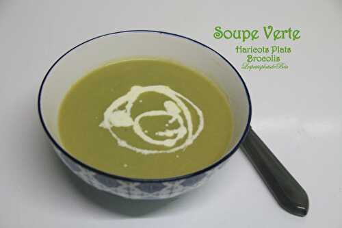 Soupe verte (haricots plats et brocolis)