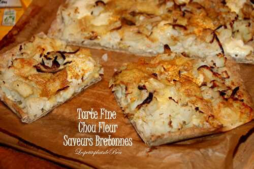 Tarte fine bretonne au chou fleur - balade bretonne à Auray