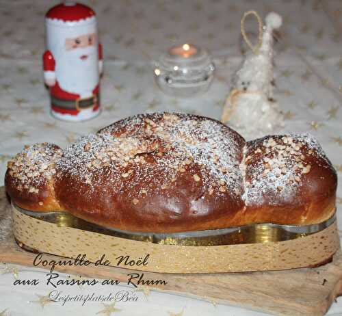 Coquille de Noël aux raisins au rhum - Les petits plats de Béa